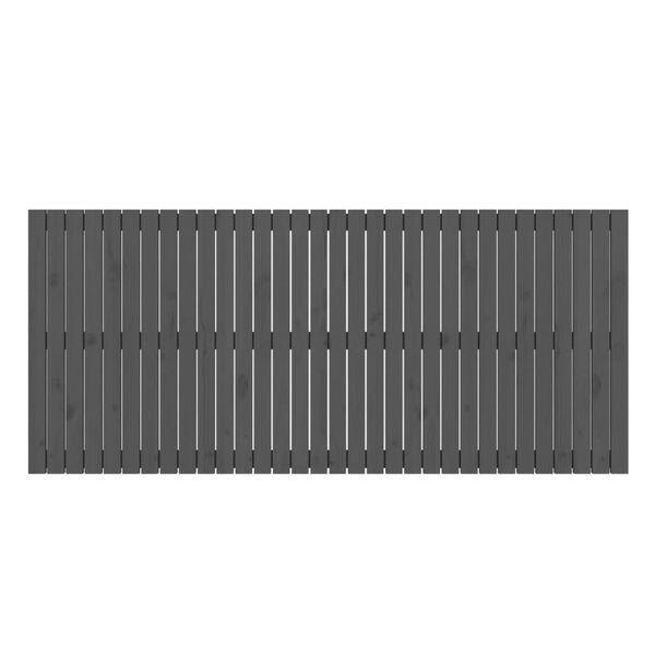vidaXL N&aacute;stenn&eacute; čelo postele siv&eacute; 204x3x90 cm mas&iacute;vna borovica