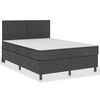 vidaXL Posteľ boxspring tmavo&scaron;ed&aacute; l&aacute;tkov&aacute; 180x200 cm