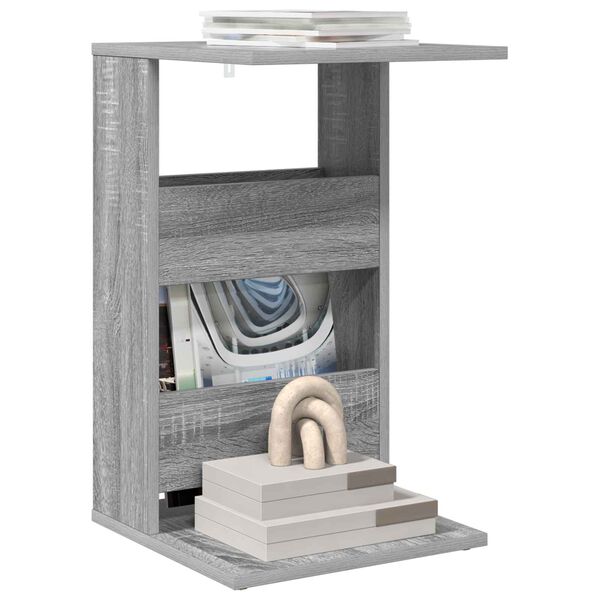 vidaXL Bočn&yacute; st&ocirc;l Siv&yacute; Sonoma 40 x 35 x 60,5 cm Kompozitn&eacute; drevo