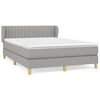 vidaXL Boxspring posteľ s matracom bledosiv&aacute; 140x200 cm l&aacute;tka