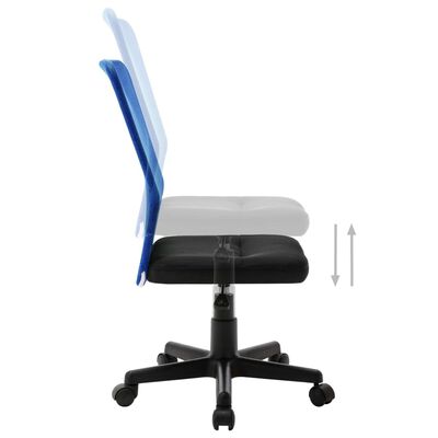 vidaXL Kancelárska stolička čierna a modrá 44x52x100 cm sieťovinová látka