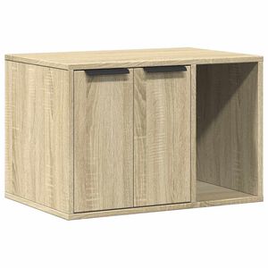 vidaXL Uzavret&yacute; box na stelivo, sonoma 60x40x40 cm, kompozitn&eacute; drevo