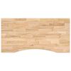 vidaXL Doska stol&iacute;ka neo&scaron;etren&aacute; 100x50x2,5 cm dubov&yacute; mas&iacute;v obdĺžnikov&yacute;