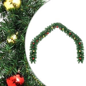 vidaXL Vianočn&aacute; girlanda s ozdobami 5 m