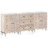 vidaXL Serv&iacute;rovacia skriňa 3 ks 60 x 33,5 x 75 cm Mas&iacute;vne mango drevo