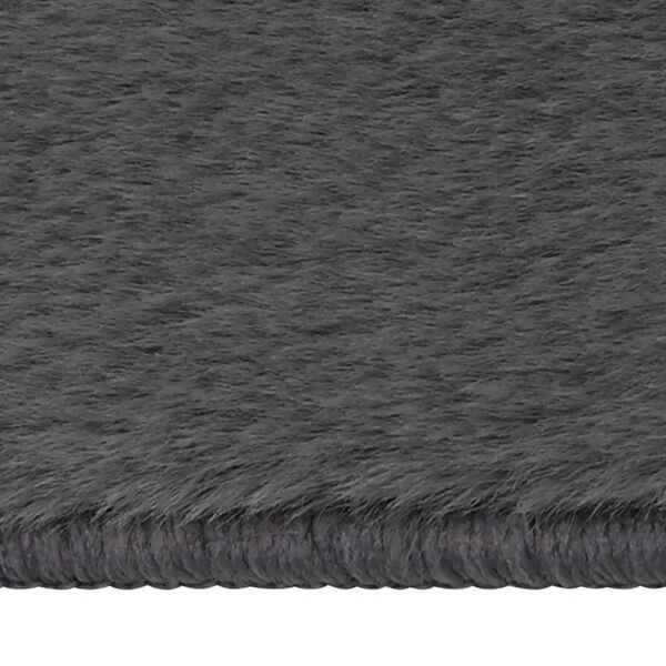 vidaXL Koberec umel&aacute; kr&aacute;ličia kožu&scaron;ina 200x300 cm antracitov&yacute;