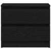 vidaXL Nočný stolík Čierny dub 50 x 40 x 43,5 cm Kompozitné drevo