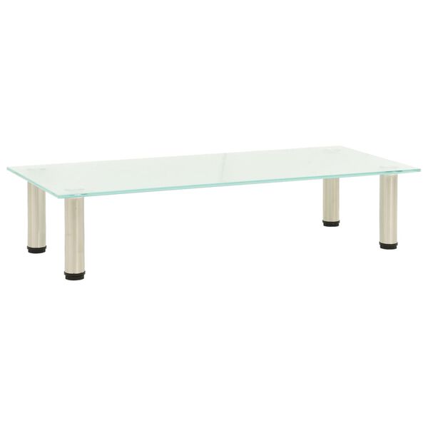 vidaXL TV stol&iacute;k, matn&yacute; 80x35x17 cm, tvrden&eacute; sklo