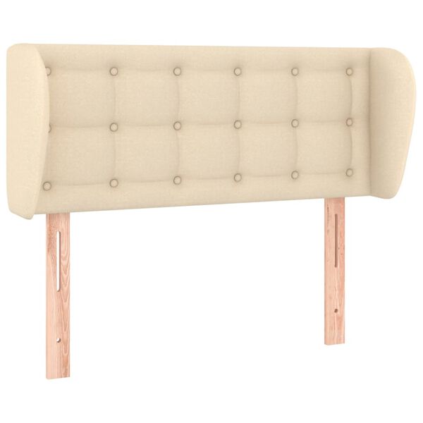 vidaXL Čelo postele so z&aacute;hybmi kr&eacute;mov&yacute; 103x23x78/88 cm l&aacute;tka