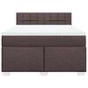 vidaXL Boxspring posteľ s matracom tmavohned&aacute; 160x200 cm l&aacute;tka