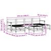 vidaXL Z&aacute;hradn&yacute; lounge set 7 pcs Voskov&aacute; Hned&aacute; Mas&iacute;vna borovica