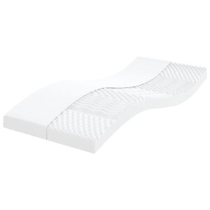 vidaXL Penov&yacute; matrac biely 80x200 cm 7 z&oacute;n tvrdosť 20 ILD