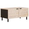 vidaXL Konferenčn&yacute; stol&iacute;k Biela 80 x 50 x 40 cm Mas&iacute;vne mango drevo
