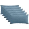 vidaXL Poťah na podložku 6 pcs ALMELO Modr&aacute; 40 x 80 cm man&scaron;estr