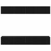vidaXL Zostava TV skriniek N&aacute;stenn&yacute; 4 pcs Čierny dub 100 x 30 x 30 cm