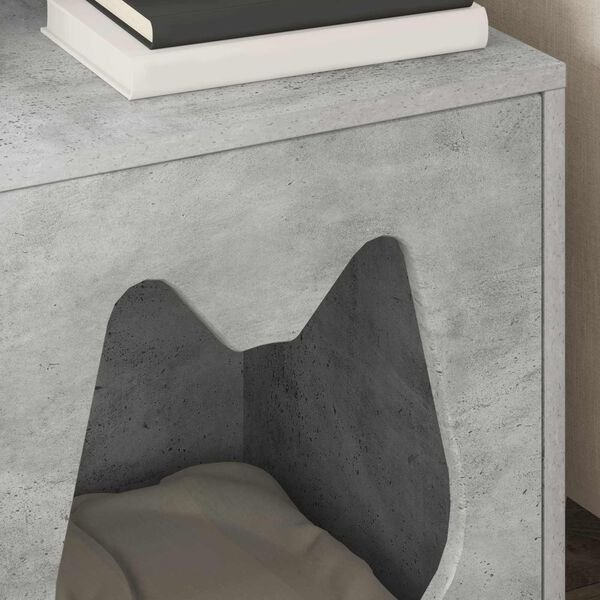 vidaXL Mačka Dom Bet&oacute;nov&aacute; 42,5 x 40 x 53,5 cm Kompozitn&eacute; drevo