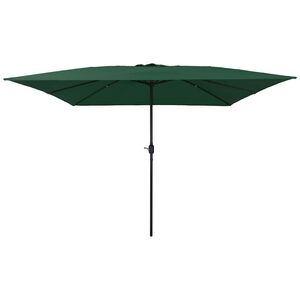 vidaXL Z&aacute;hradn&yacute; slnečn&iacute;k Zelen&aacute; 295 x 295 x 245 cm Polyester a oceľ