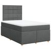 vidaXL Boxspring posteľ s matracom tmavosiv&yacute; 120x200 cm l&aacute;tka