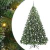 vidaXL Umel&yacute; vianočn&yacute; stromček s 300 LED-i Zelen&aacute; 240 cm PE a PVC