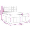 vidaXL Boxspring posteľ s matracom kr&eacute;mov&aacute; 200x200 cm l&aacute;tka