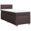 vidaXL Boxspring posteľ s matracom tmavohned&aacute; 90x190 cm l&aacute;tka