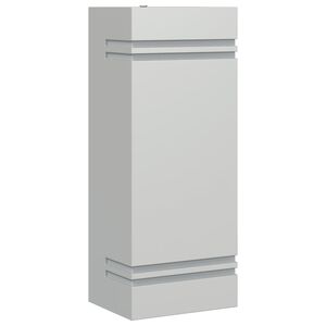 vidaXL Vonkaj&scaron;ie n&aacute;stenn&eacute; svetlo strieborn&eacute; nehrdzavej&uacute;ca oceľ