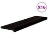 vidaXL Schodiskov&eacute; stupne 16 ks hnedočiern&aacute; 100x30x2 cm dubov&yacute; mas&iacute;v