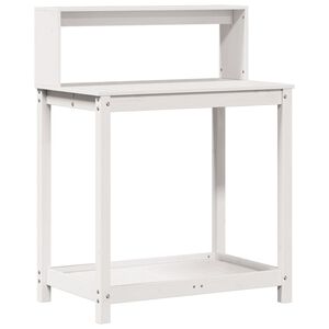 vidaXL St&ocirc;l na pres&aacute;dzanie s policami biely 82,5x50x109,5 cm borovica