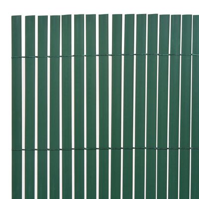 vidaXL Obojstranný záhradný plot 110x400 cm zelený