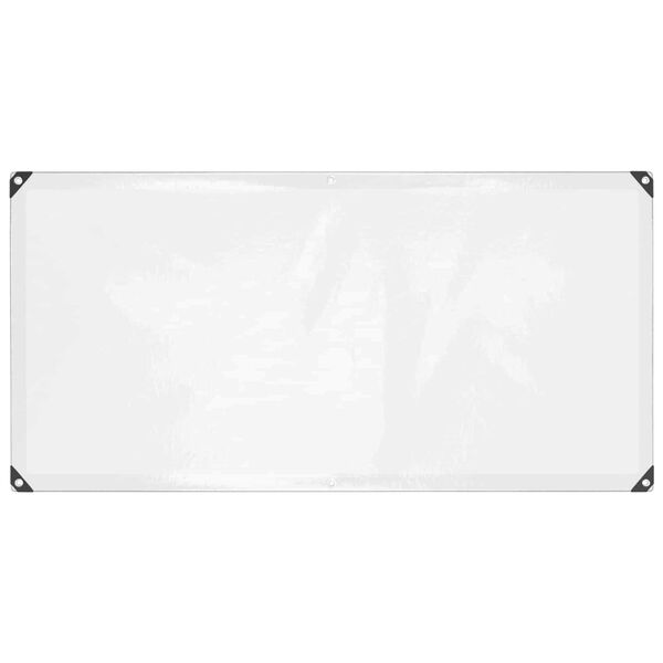 vidaXL Plachta s očkami Priehľadn&aacute; 1 x 2 m Polyetyl&eacute;n