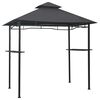 vidaXL Grilovac&iacute; alt&aacute;nok 240x150x255 cm antracitov&yacute; oceľov&yacute;