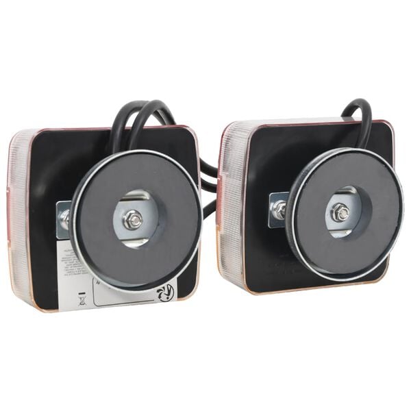 vidaXL Svetl&aacute; pr&iacute;vesu 2 ks červen&eacute; 10,5x7,5x10 cm 12 V LED žiarovka