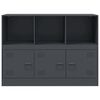 vidaXL Komoda antracitová 99x39x73 cm oceľ