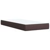 vidaXL Boxspring posteľ s matracom tmavohned&aacute; 90x190 cm l&aacute;tka