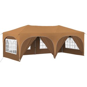 vidaXL Pr&iacute;stre&scaron;ok na p&aacute;rty 575 x 288 x 245 cm B&eacute;žov&aacute; Oxfordsk&aacute; l&aacute;tka
