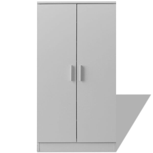 vidaXL Botn&iacute;k so 7 policami, biely