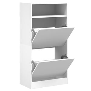 vidaXL Botn&iacute;k biely 60x34x116 cm kompozitn&eacute; drevo