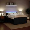 vidaXL Posteľn&yacute; r&aacute;m boxspring s matracom čierny 160x200 cm zamat
