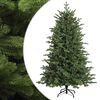 vidaXL Umel&yacute; Skl&aacute;pac&iacute; Vianočn&yacute; Stromček 120 cm PVC a kov Zelen&aacute;