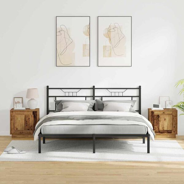 vidaXL Nočn&yacute; stol&iacute;k 2 pcs Star&eacute; drevo 44 x 34,5 x 45 cm