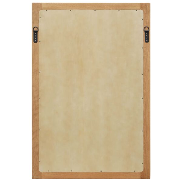 vidaXL Zrkadlo 60x90 cm, dubový masív