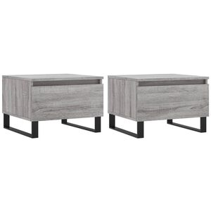 vidaXL Konferenčn&eacute; stol&iacute;ky 2 ks siv&eacute; sonoma 50x46x35 cm kompoz. drevo