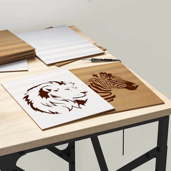 vidaXL Dekoračné panely 50 pcs Biela 15 x 21 x 0.3 cm Kompozitné drevo