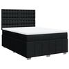 vidaXL Posteľn&yacute; r&aacute;m boxspring s matracom čierny 160x200 cm l&aacute;tka
