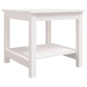 vidaXL Konferenčn&yacute; stol&iacute;k biely 50x50x45 cm borovicov&yacute; mas&iacute;v