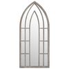 vidaXL Z&aacute;hradn&eacute; zrkadlo pieskov&eacute; 100x45 cm exteri&eacute;rov&eacute; železo