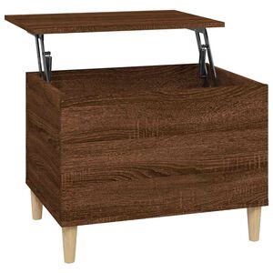 vidaXL Konferenčn&yacute; stol&iacute;k hned&yacute; dub 60x44,5x45 cm spracovan&eacute; drevo