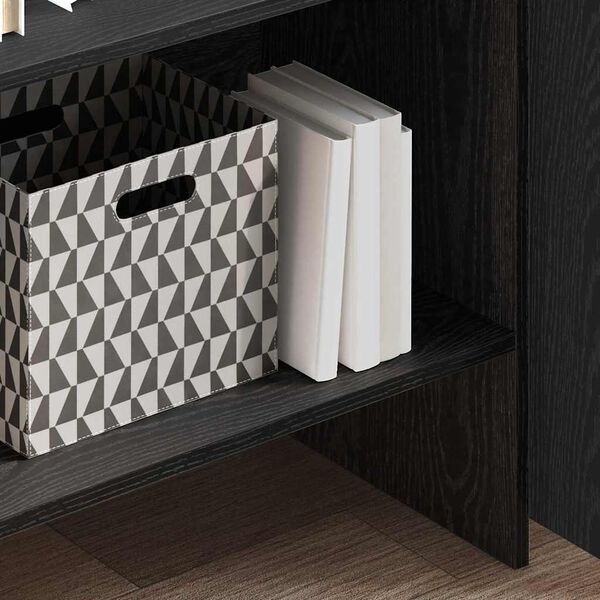 vidaXL Knižnica Čierny dub 60 x 35 x 180 cm Kompozitn&eacute; drevo