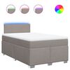 vidaXL Boxspring posteľ s matracom sivohned&yacute; 120x200 cm l&aacute;tka