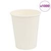 vidaXL Papierov&eacute; &scaron;&aacute;lky na k&aacute;vu 1000 ks 8oz 200ml biela